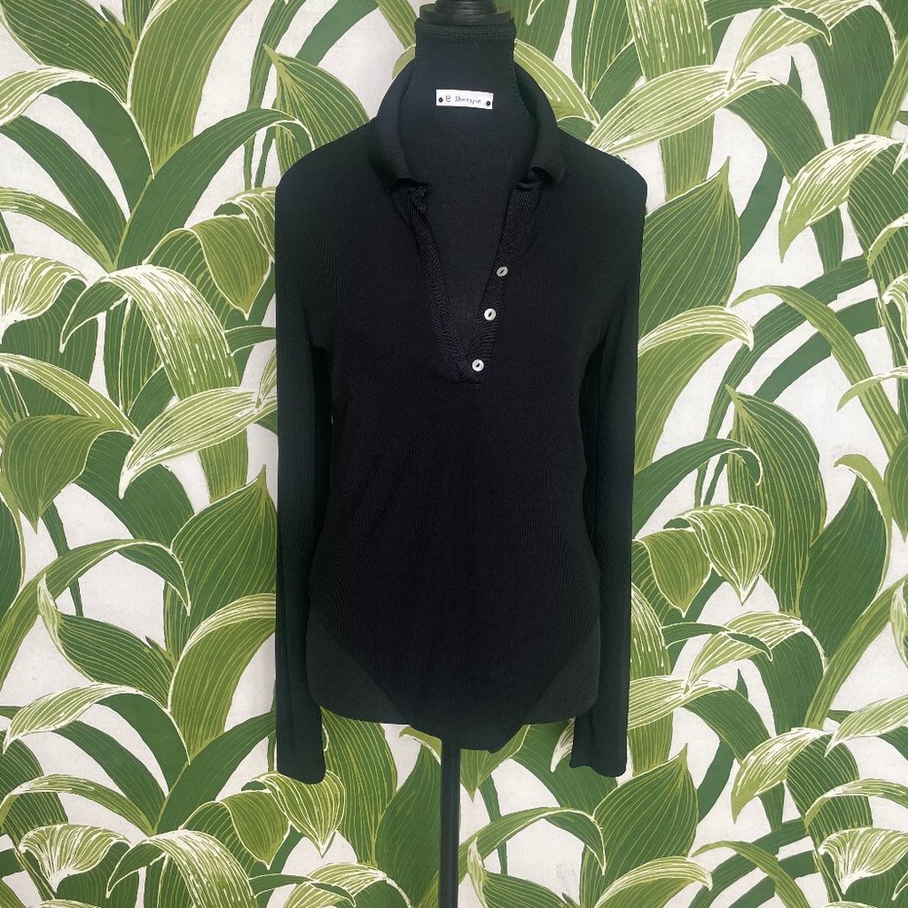 Zara Long sleeve collared bodysuit